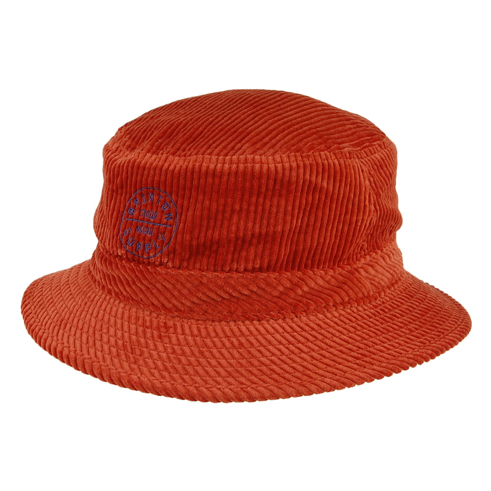 Sombrero de pescador Oath de pana de Brixton - Rojo Óxido