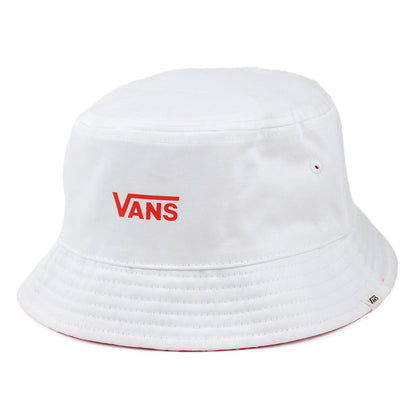 Sombrero de pescador Delux Hankley reversible de Vans - Rojo-Blanco