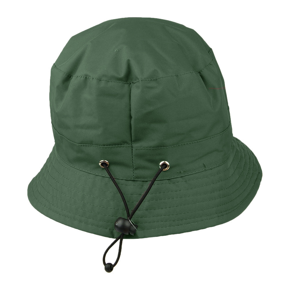 Sombrero de pescador resistente al agua lluvia de Whiteley - Verde Oliva