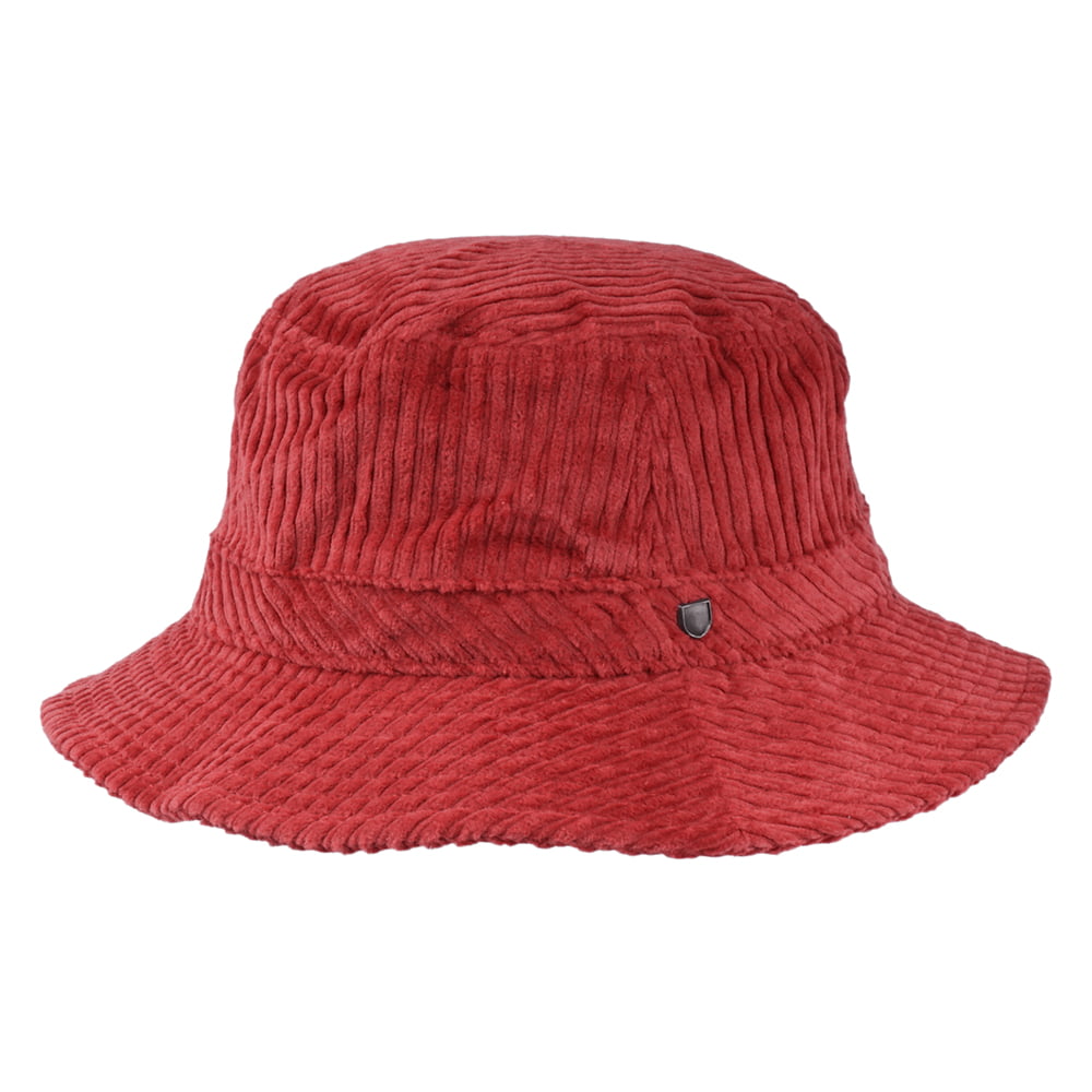 Sombrero de pescador Hardy de pana de Brixton - Rojo Óxido