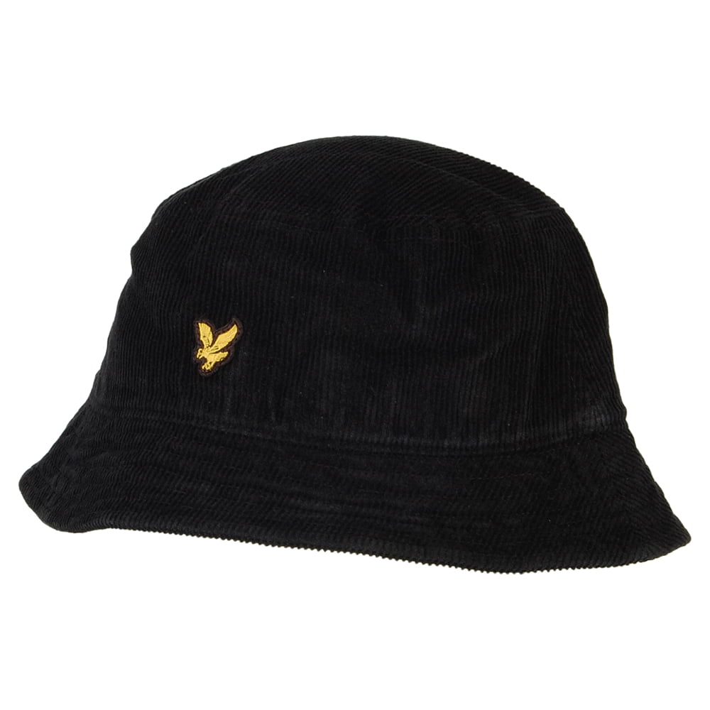 Sombrero de pescador de pana de Lyle & Scott - Negro