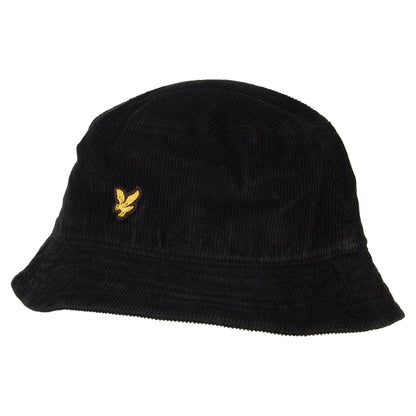 Sombrero de pescador de pana de Lyle & Scott - Negro