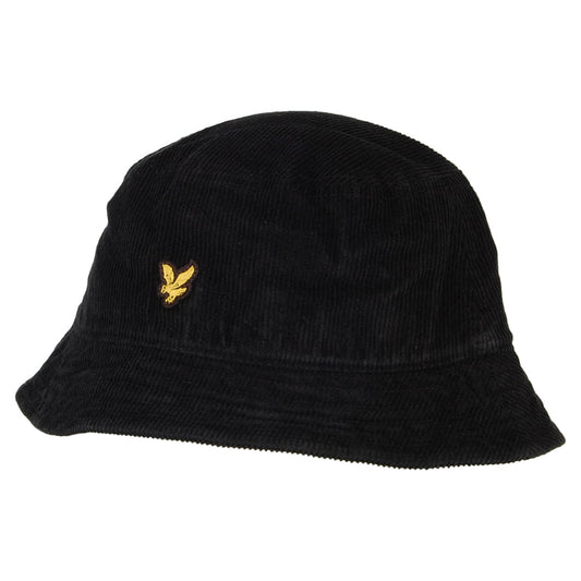 Sombrero de pescador de pana de Lyle & Scott - Negro