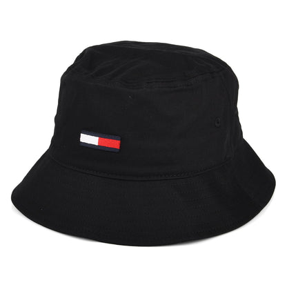 Sombrero de pescador TJM Flag de algodón orgánico de Tommy Hilfiger - Negro