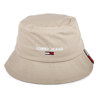 Sombrero de pescador TJM Sport de algodón orgánico de Tommy Hilfiger - Beige