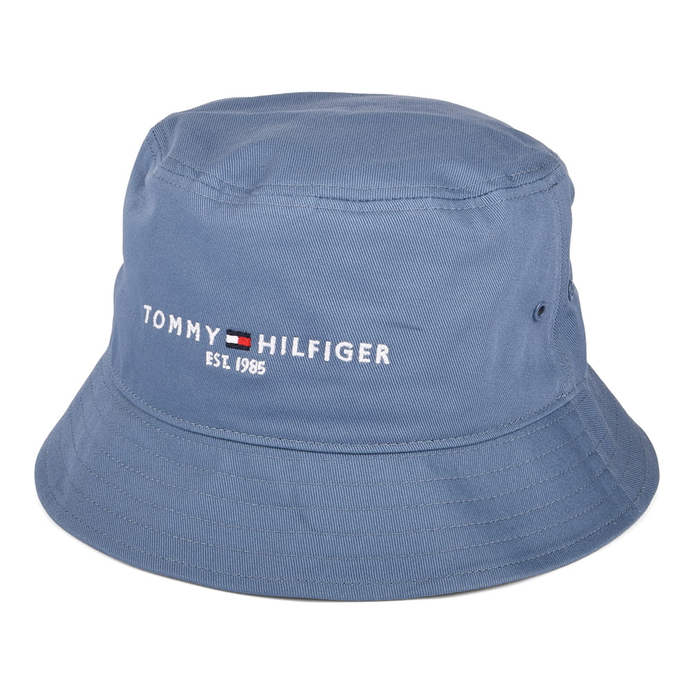 Sombrero de pescador TH Established de algodón orgánico de Tommy Hilfiger - Azul Pizarra