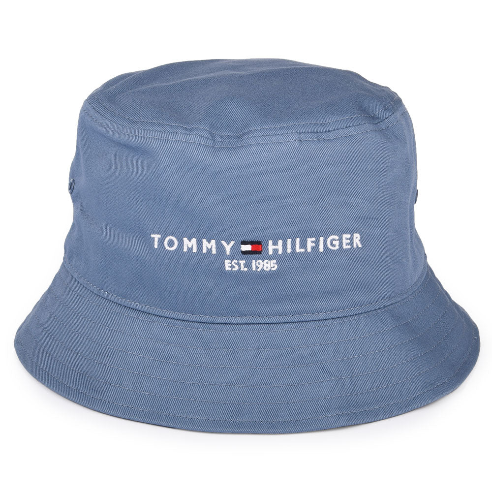 Sombrero de pescador TH Established de algodón orgánico de Tommy Hilfiger - Azul Pizarra