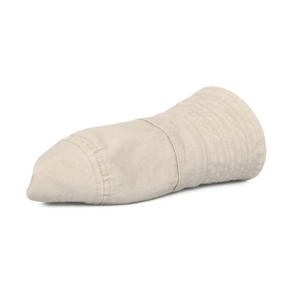 Sombrero de pescador plegable de algodón de Jaxon & James - Beige Masilla