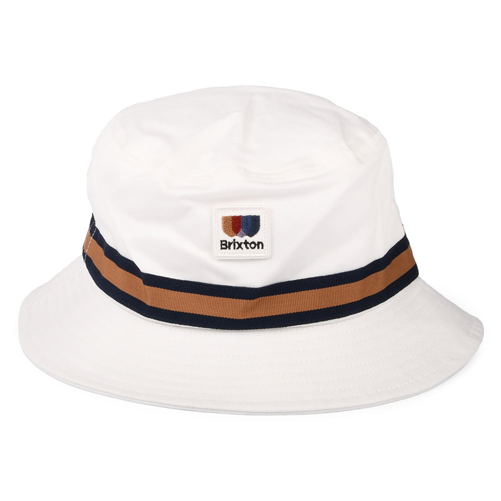 Sombrero de pescador Alton plegable de sarga de algodón de Brixton - Blanco Roto