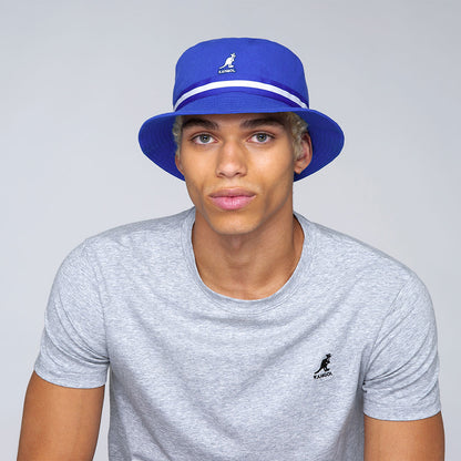 Sombrero de pescador Stripe Lahinch de Kangol - Azul