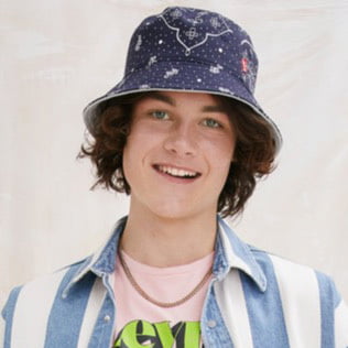 Sombrero de pescador Bandana reversible de Levi's - Azul Marino