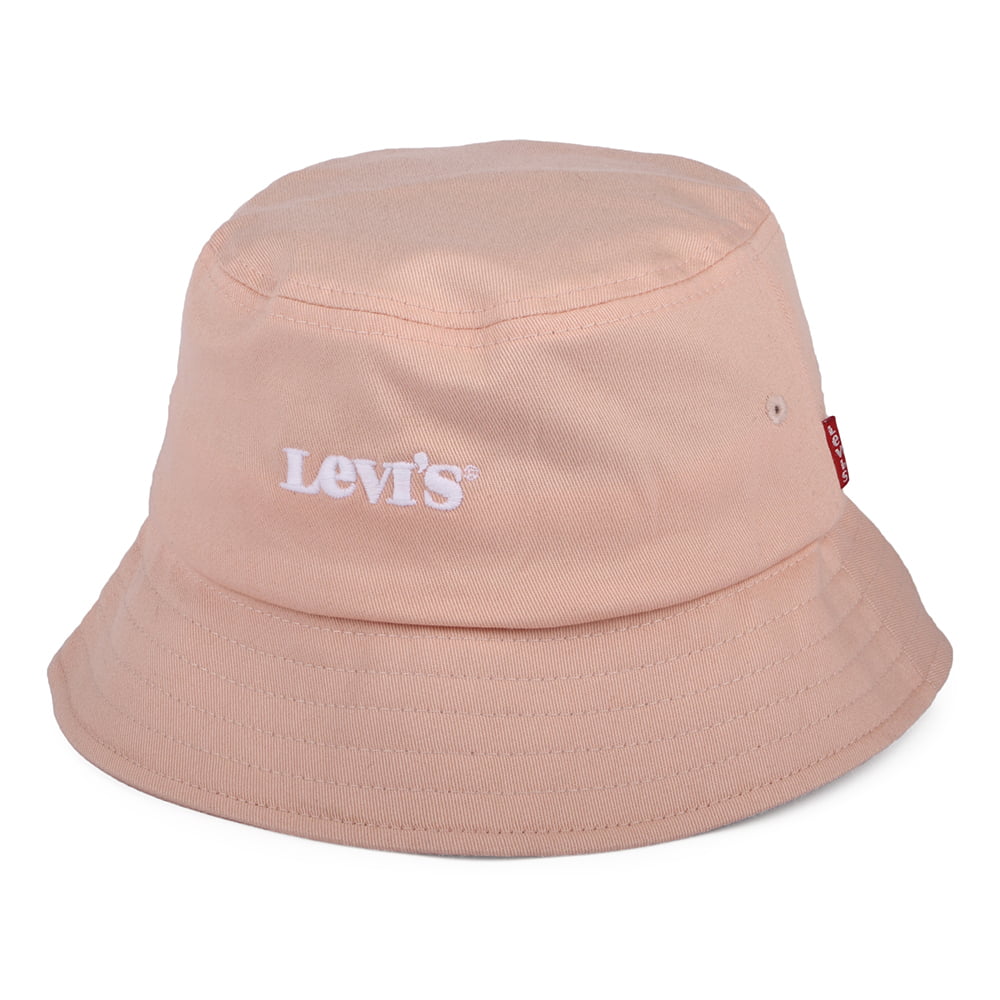 Sombrero de pescador mujeres Vintage Modern Logo de Levi's - Rosa Claro