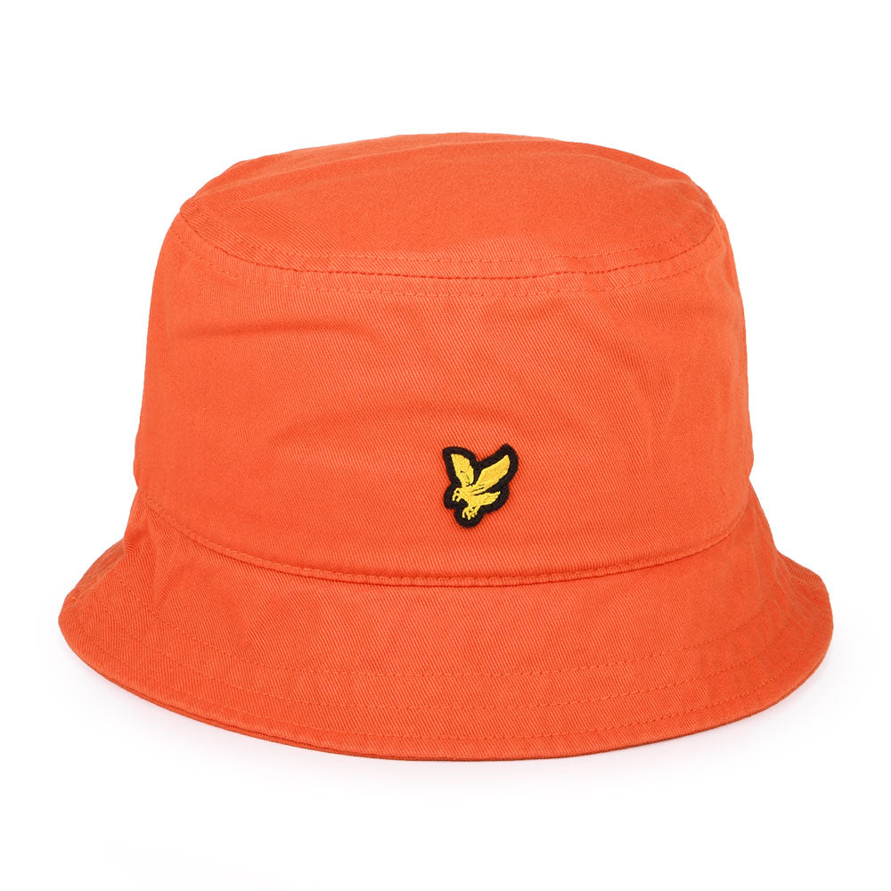Sombrero de pescador de sarga de algodón de Lyle & Scott - Ocre