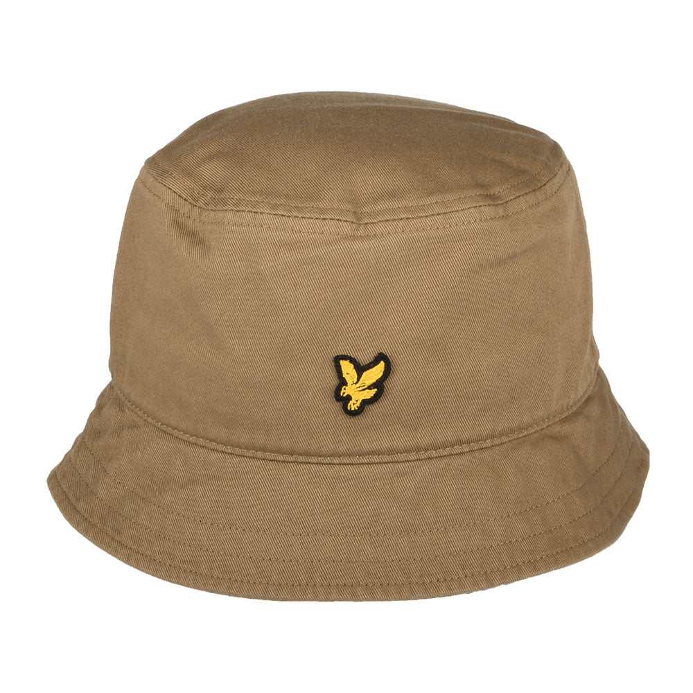 Sombrero de pescador de sarga de algodón de Lyle & Scott - Marrón
