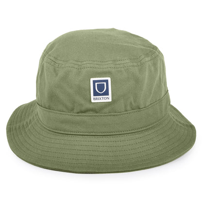 Sombrero de pescador Beta plegable de algodón de Brixton - Verde Oliva