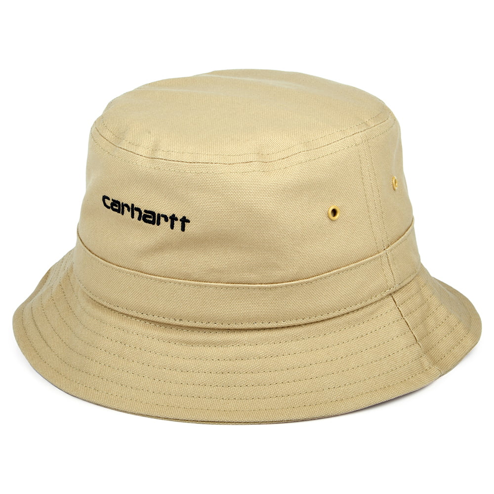 Sombrero de pescador Script de algodón de Carhartt WIP - Marrón Claro