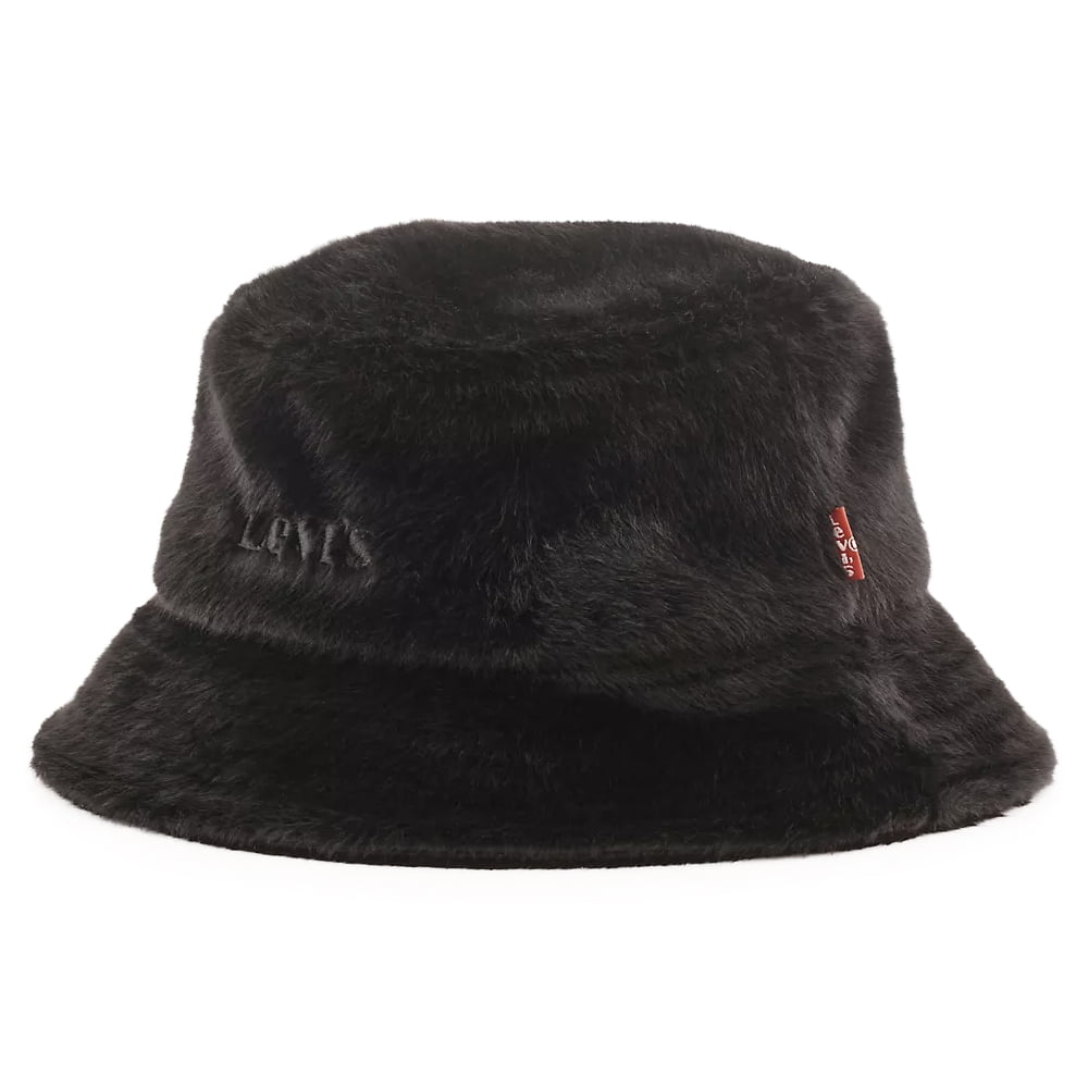 Sombrero de pescador Cozy de piel sintética de Levi's - Negro