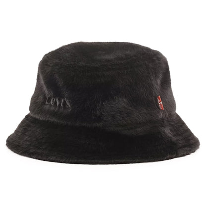 Sombrero de pescador Cozy de piel sintética de Levi's - Negro