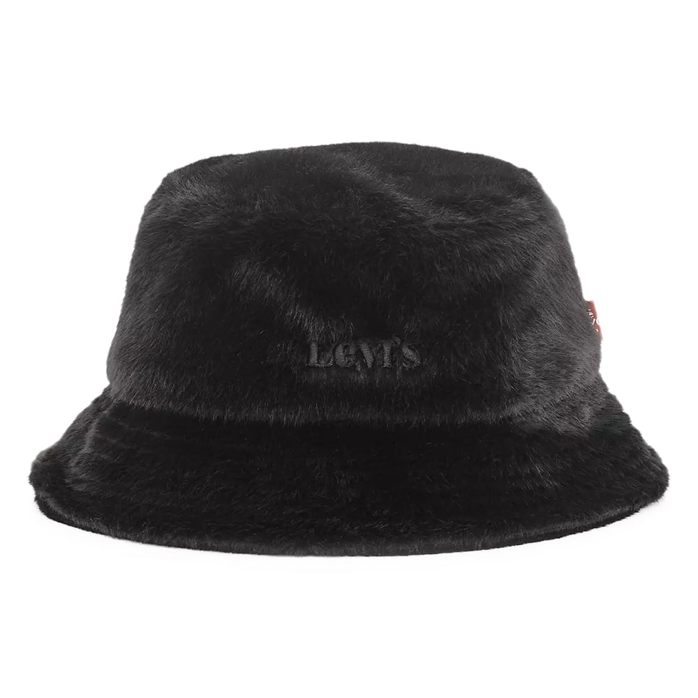 Sombrero de pescador Cozy de piel sintética de Levi's - Negro