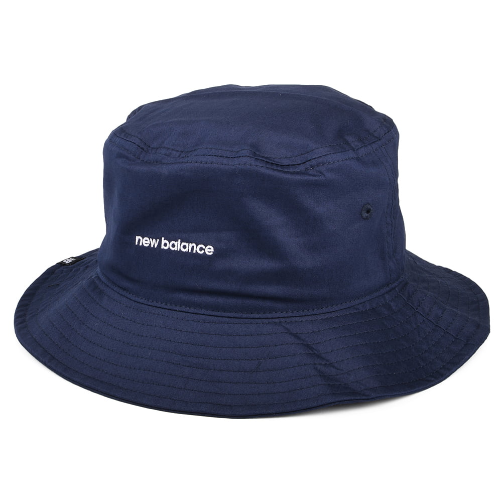 Sombrero de pescador de sarga de algodón de New Balance - Azul Marino
