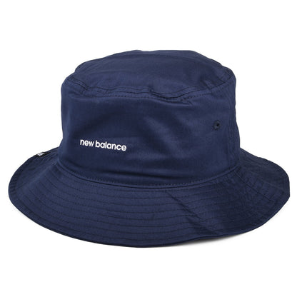 Sombrero de pescador de sarga de algodón de New Balance - Azul Marino