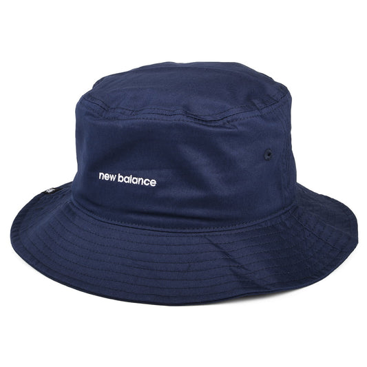 Sombrero de pescador de sarga de algodón de New Balance - Azul Marino