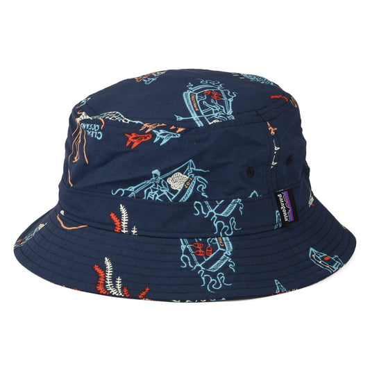 Sombrero de pescador Wavefarer de Patagonia - Múltiples tonalidades azules