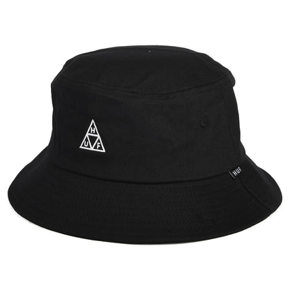 Sombrero de pescador Essentials Triple Triangle Cotton de HUF - Negro