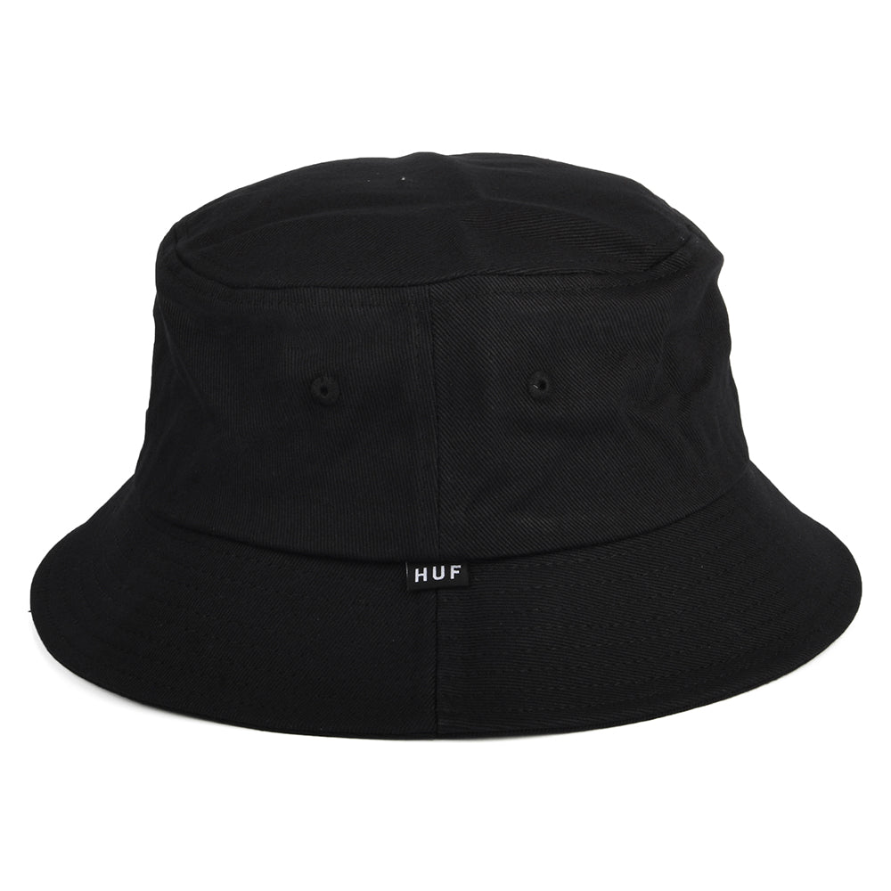 Sombrero de pescador Essentials Triple Triangle Cotton de HUF - Negro