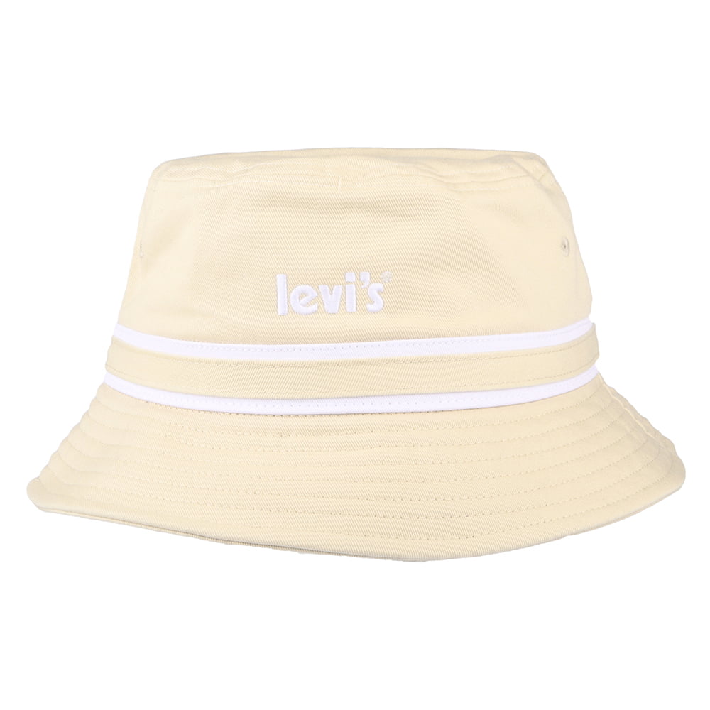 Sombrero de pescador Poster Logo a rayas de Levi's - Beige