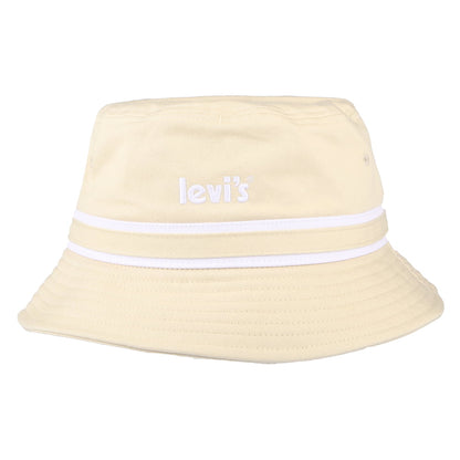 Sombrero de pescador Poster Logo a rayas de Levi's - Beige