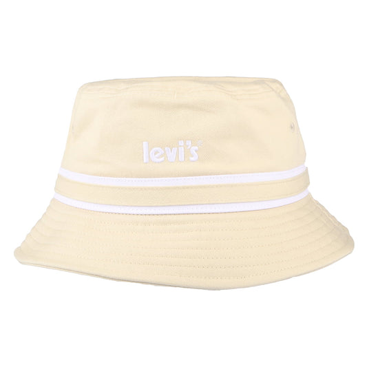 Sombrero de pescador Poster Logo a rayas de Levi's - Beige