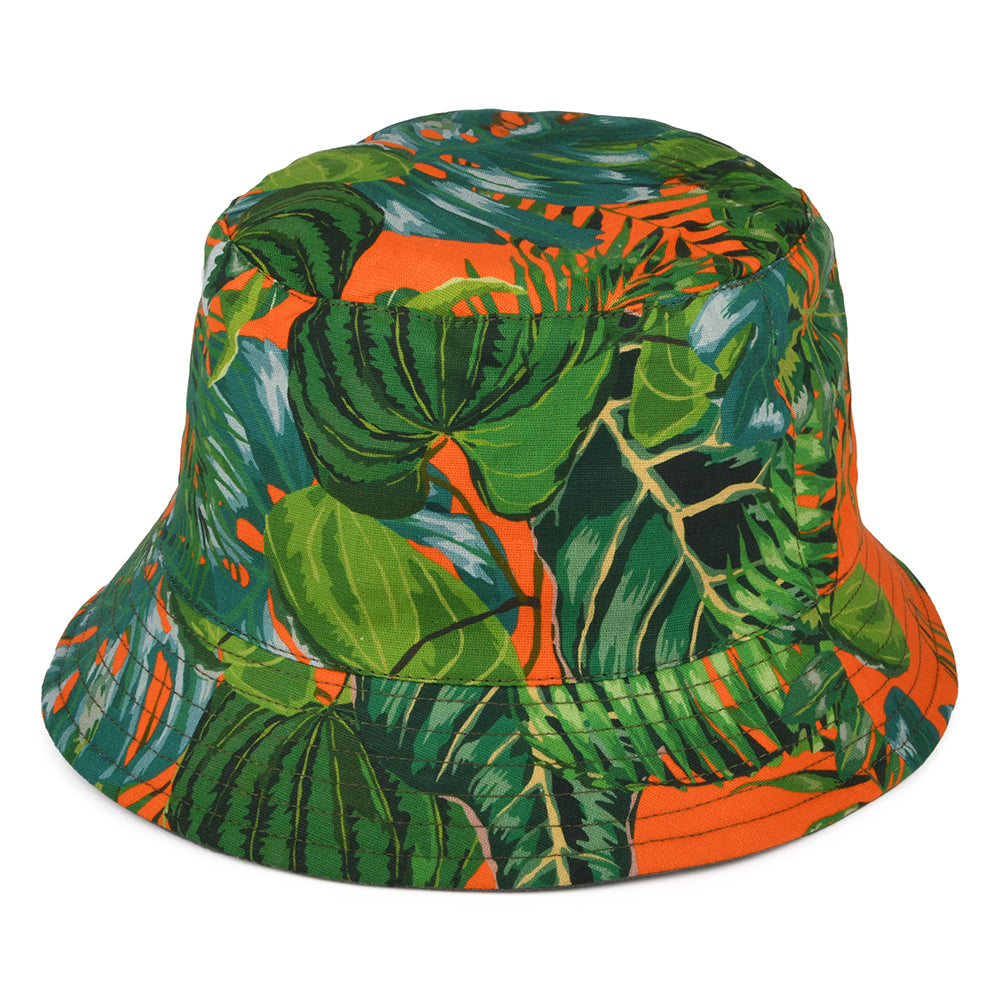 Sombrero de pescador reversible de algodón de Failsworth - Kaki