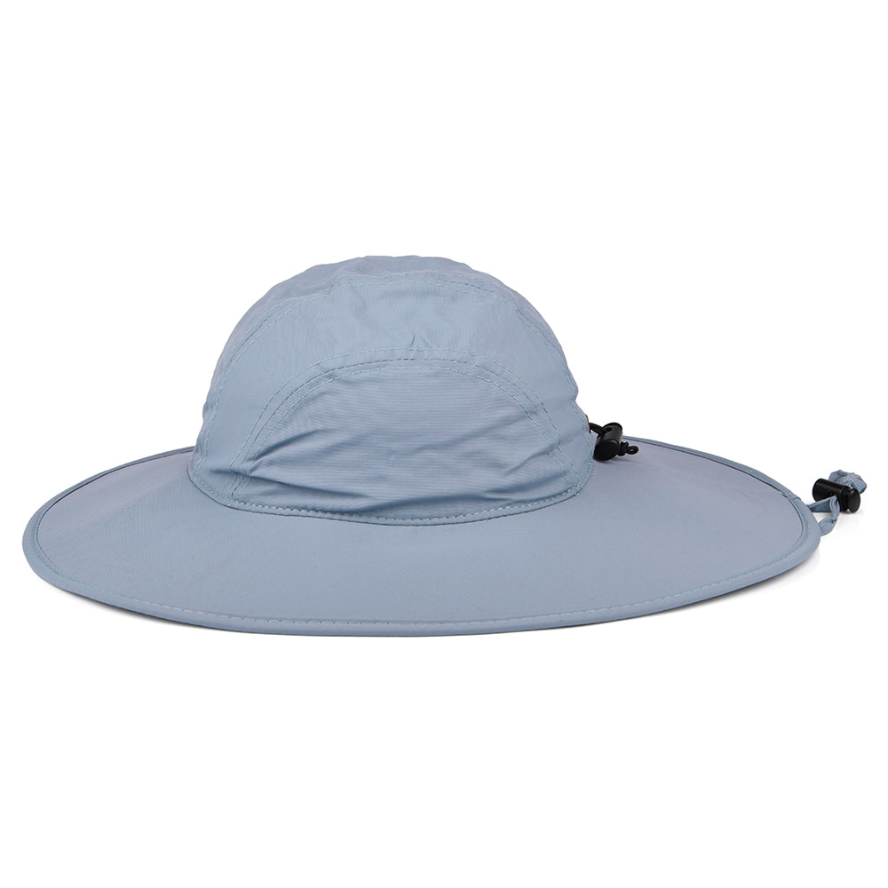 Sombrero Boonie Florenzia de ala ancha de nylon de Scala - Gris Claro