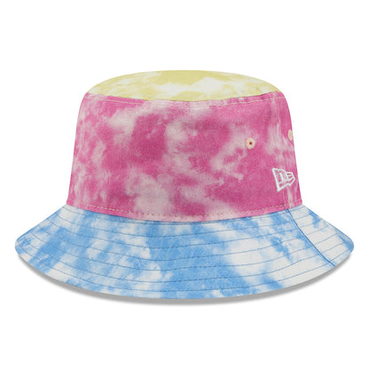 Sombrero de pescador mujeres Tapered Tie Dye de New Era - Azul-Rosa-Amarillo