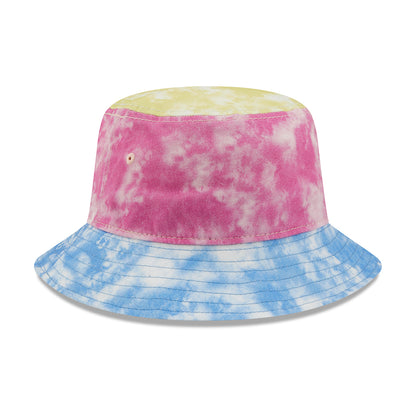 Sombrero de pescador mujeres Tapered Tie Dye de New Era - Azul-Rosa-Amarillo