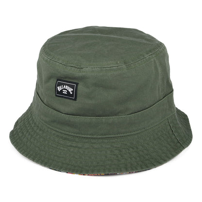 Sombrero de pescador Sundays reversible de algodón de Billabong - Piedra-Oliva