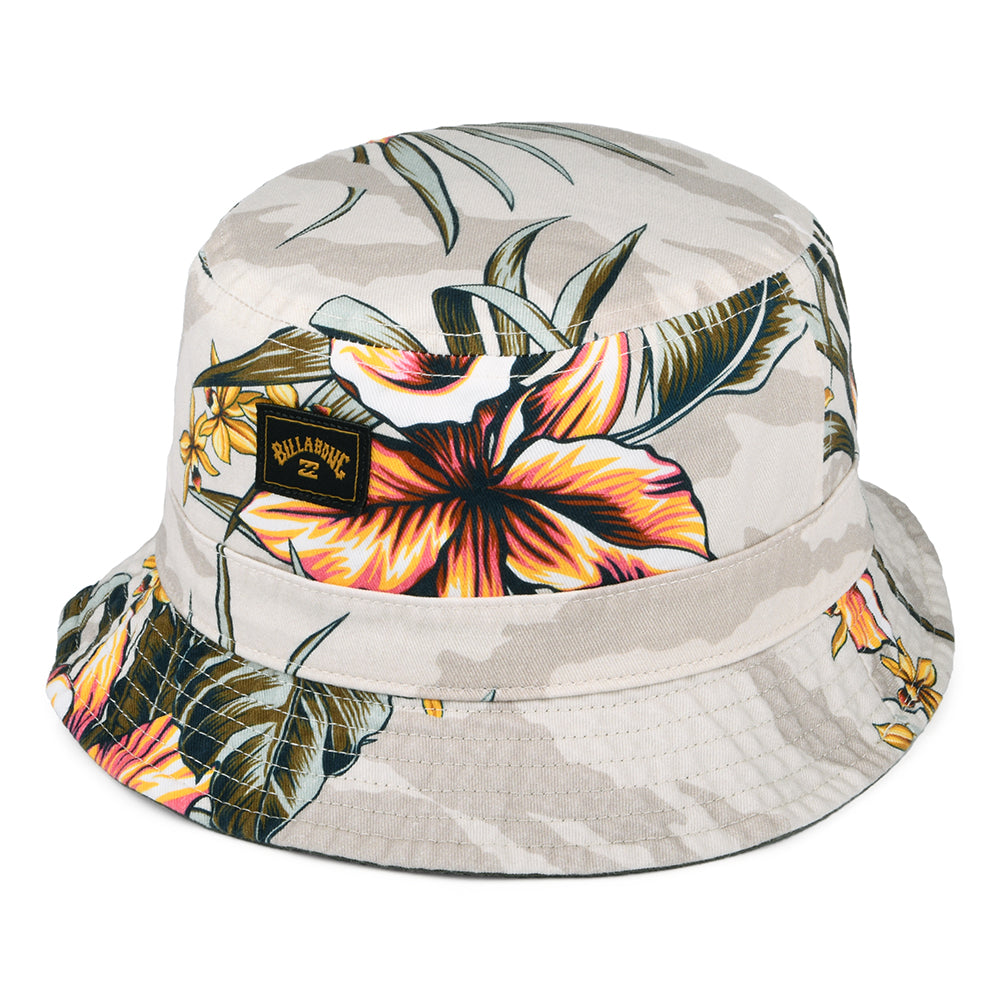 Sombrero de pescador Sundays reversible de algodón de Billabong - Piedra-Oliva