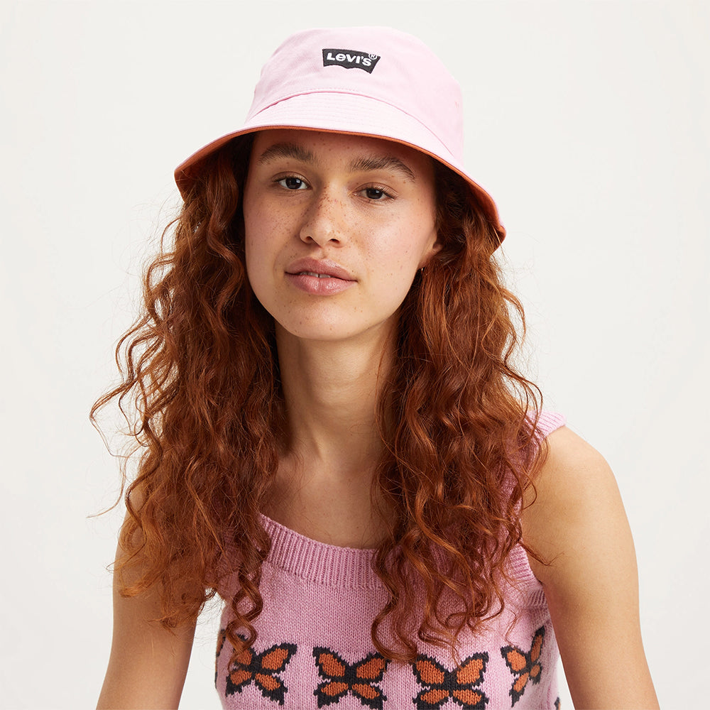 Sombrero de pescador mujeres reversible de Levi's - Naranja-Rosa