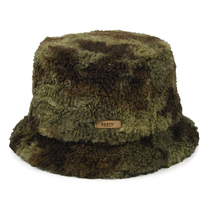 Sombrero de pescador Teddybuck de piel sintética Camuflaje de Barts - Verde