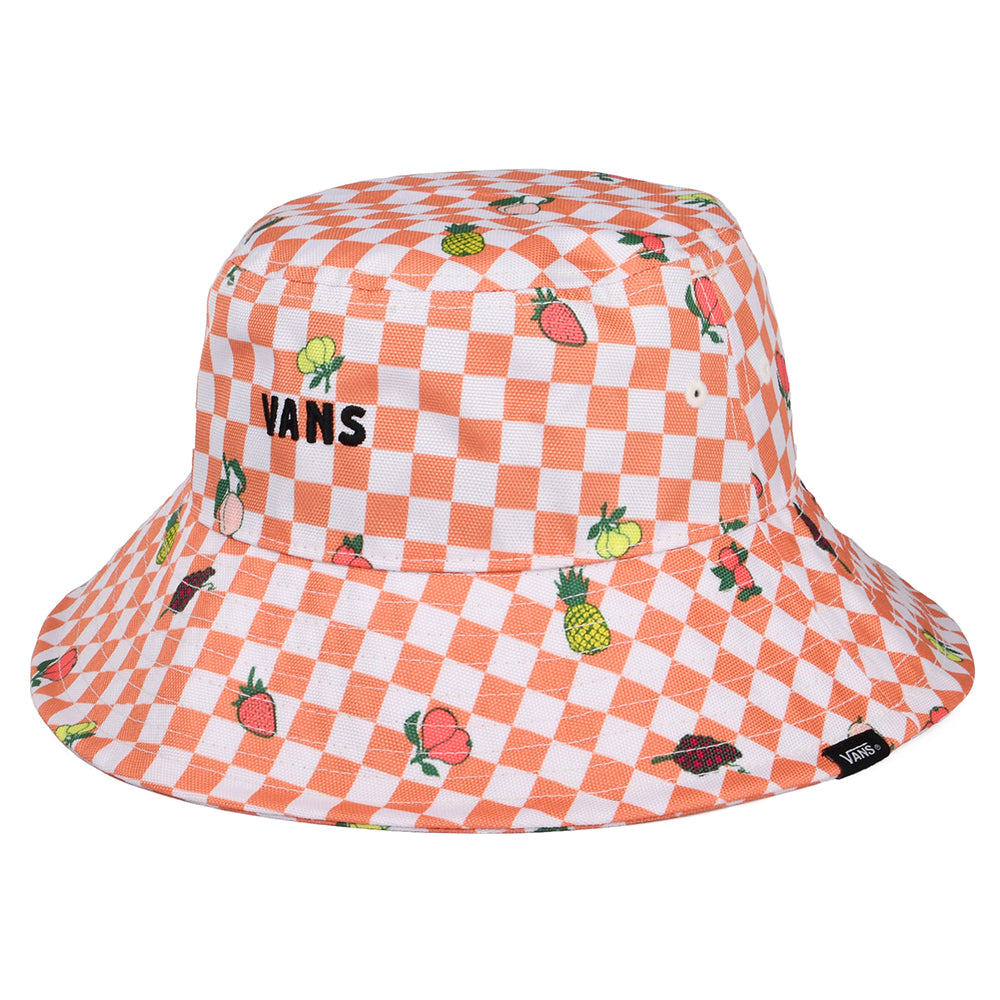 Sombrero de pescador Retrospectator a cuadros de Vans - Blanco