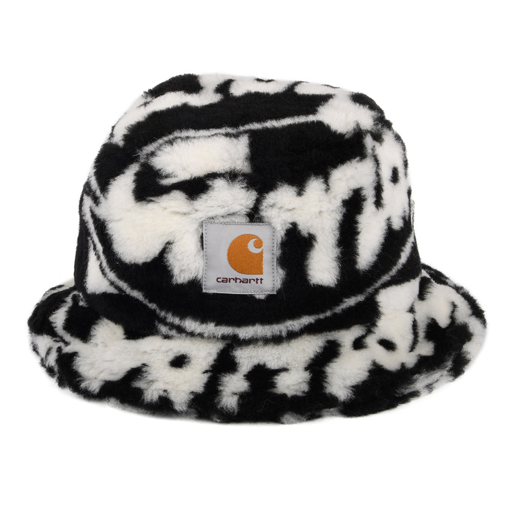 Sombrero de pescador Joyride Jacquard de piel sintética de Carhartt WIP - Negro-Blanco