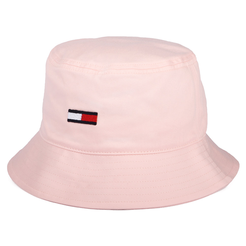 Sombrero de pescador TJW Flag de algodón orgánico de Tommy Hilfiger - Rosa Claro