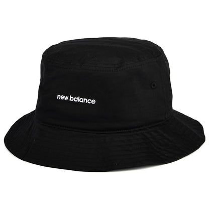 Sombrero de pescador de sarga de algodón de New Balance - Negro