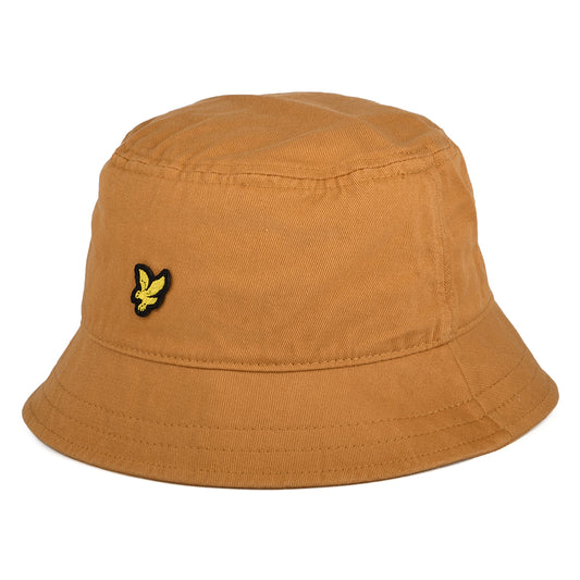 Sombrero de pescador de sarga de algodón de Lyle & Scott - Rojo Óxido