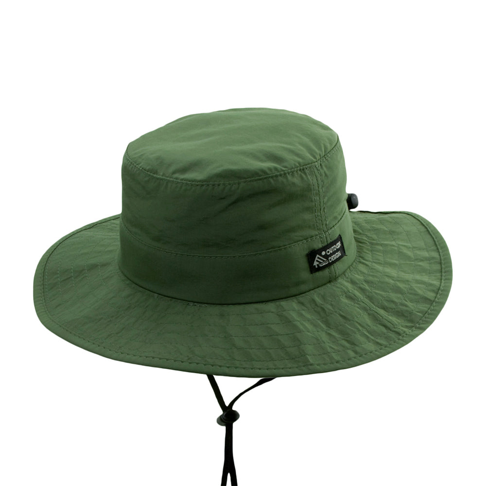 Sombrero Booney Evergreen plegable Ala ancha de Dorfman Pacific - Verde Oliva