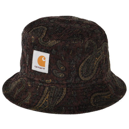 Sombrero de pescador de pana estampado cachemira de Carhartt WIP - Burdeos-Multi