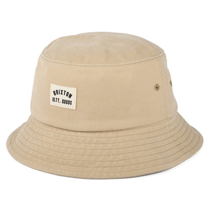 Sombrero de pescador Woodburn efecto lavado plegable de Brixton - Arena