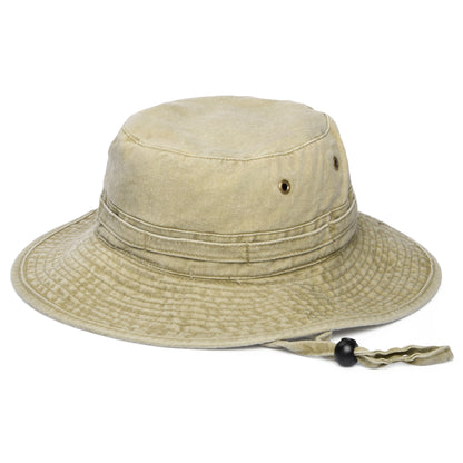 Sombrero Boonie plegable de algodón de Jaxon & James - Kaki