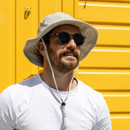Sombrero plegable de algodón Booney de Jaxon & James - Beige